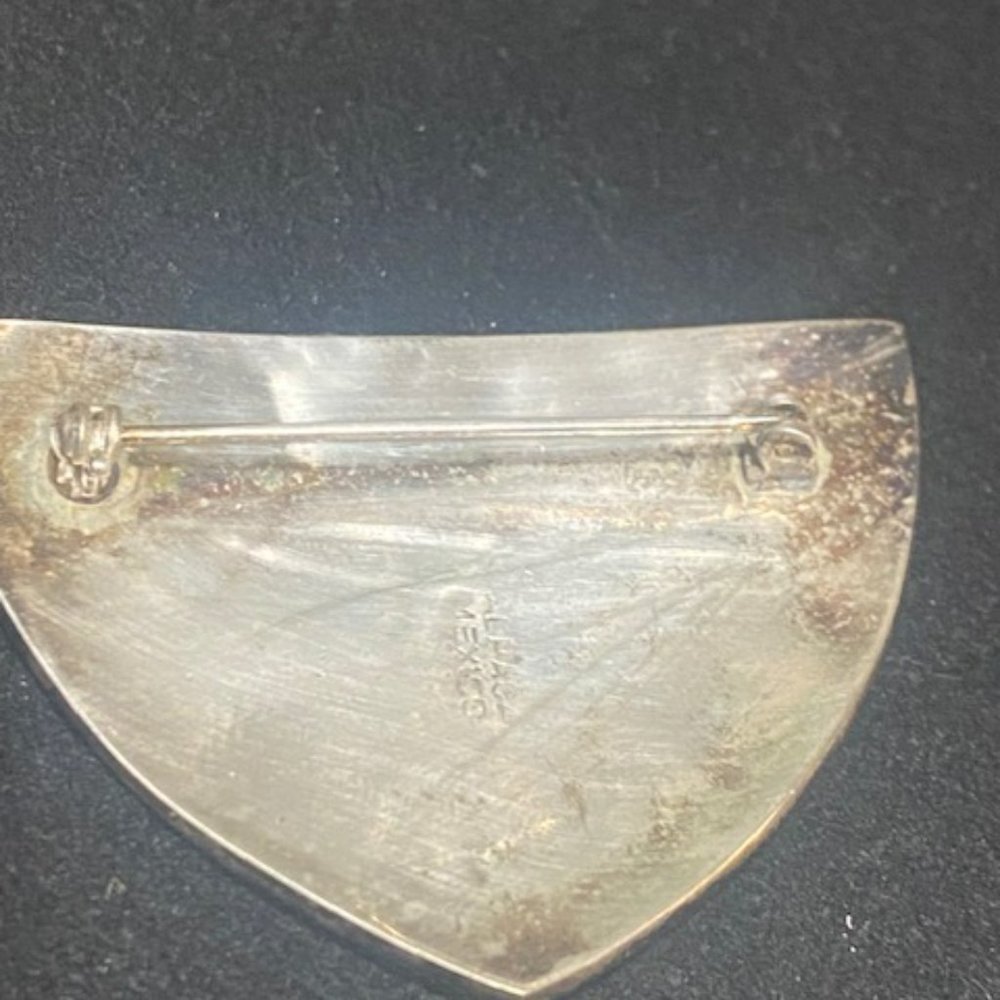 Abalone  mexico sterling pin - Picture 4 of 6